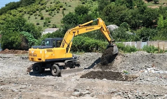 Heavy machinery deployed in Zaqatala to mitigate flood risks